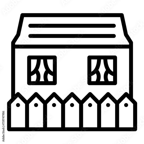 Vector Design Courtyard Icon Style