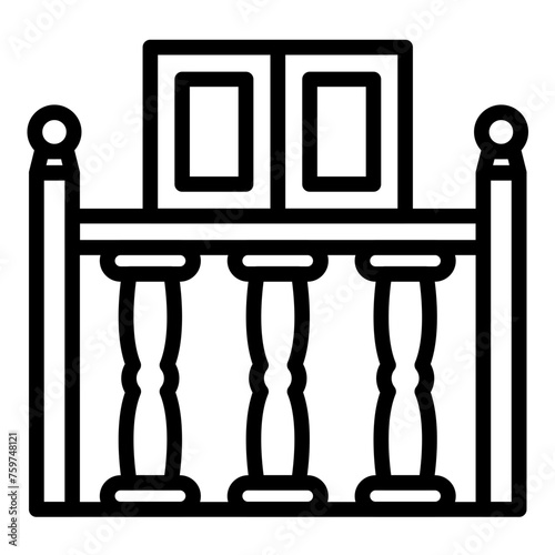 Vector Design Balustrade Icon Style