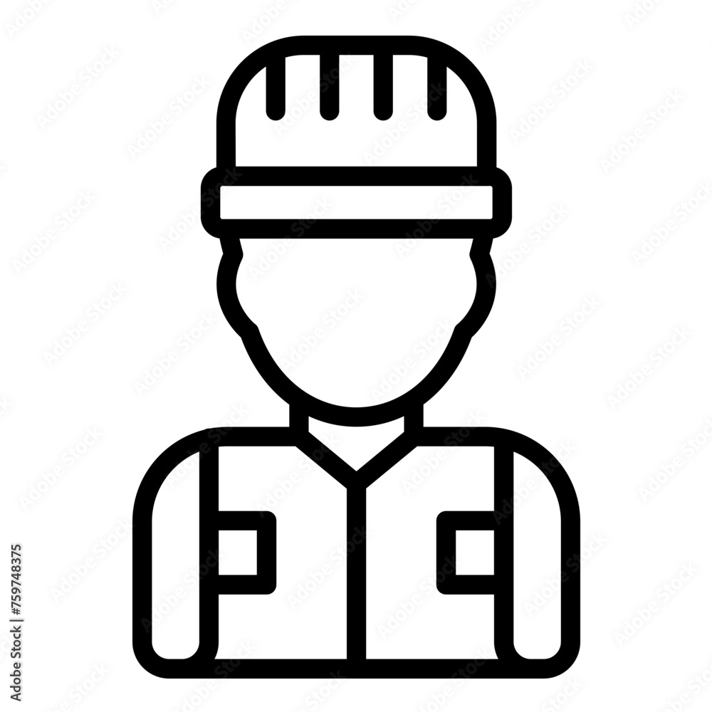 Vector Design Concrete Worker Icon Style Vector Design Concrete Worker Icon Style