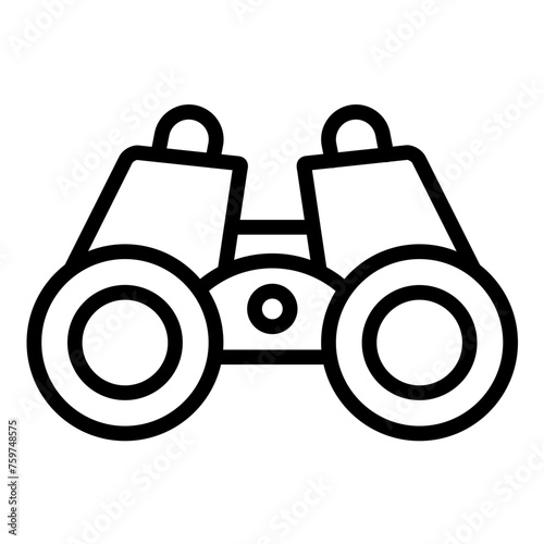 Vector Design Binoculars Icon Style