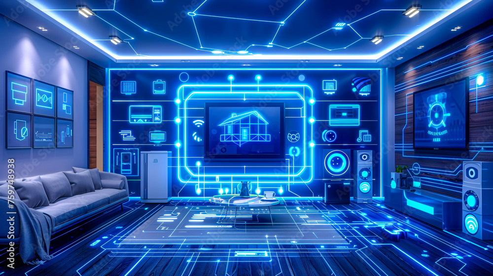 Futuristic Technology Network, Digital World Concept Futuristic Technology Network, Digital World Concept