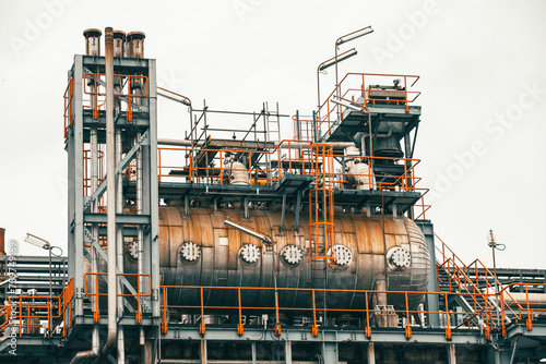 Exchanger afternoon of tank oil refinery pipeline plant steam vessel and column tank oil
