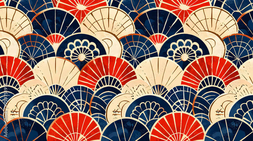 Seamless Japanese pattern background
