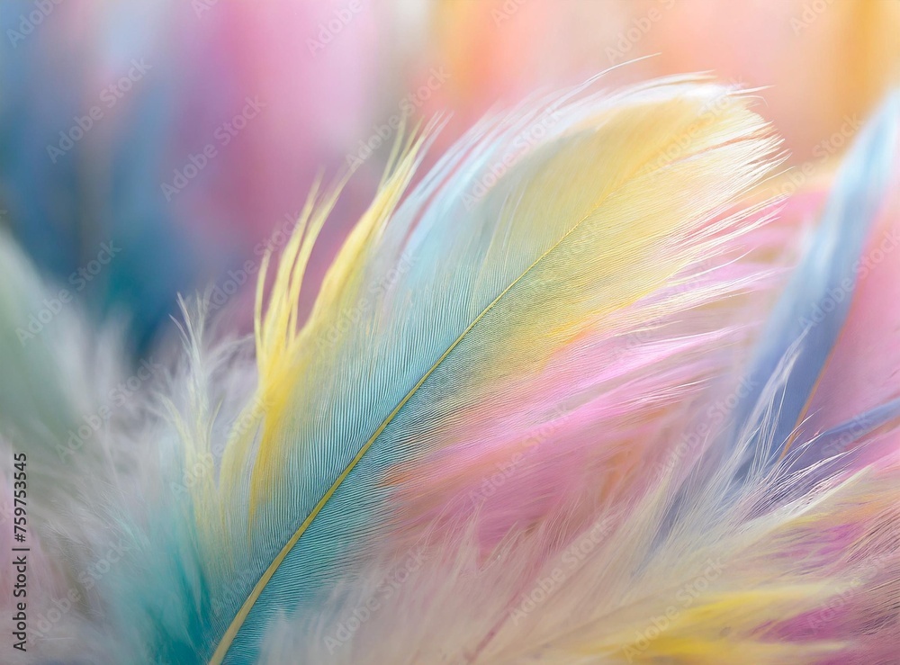 Pastel colour feather abstract background Pastel colour feather abstract background