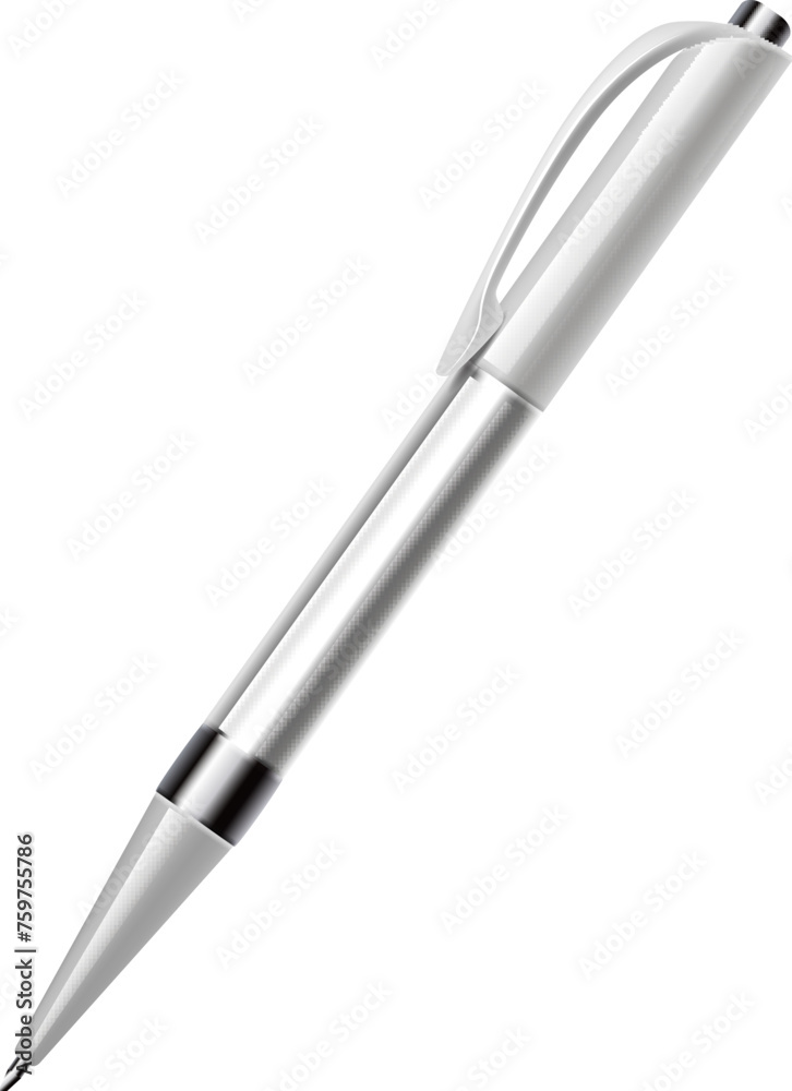 Office brand pen mockup. Realistic business tool Office brand pen mockup. Realistic business tool