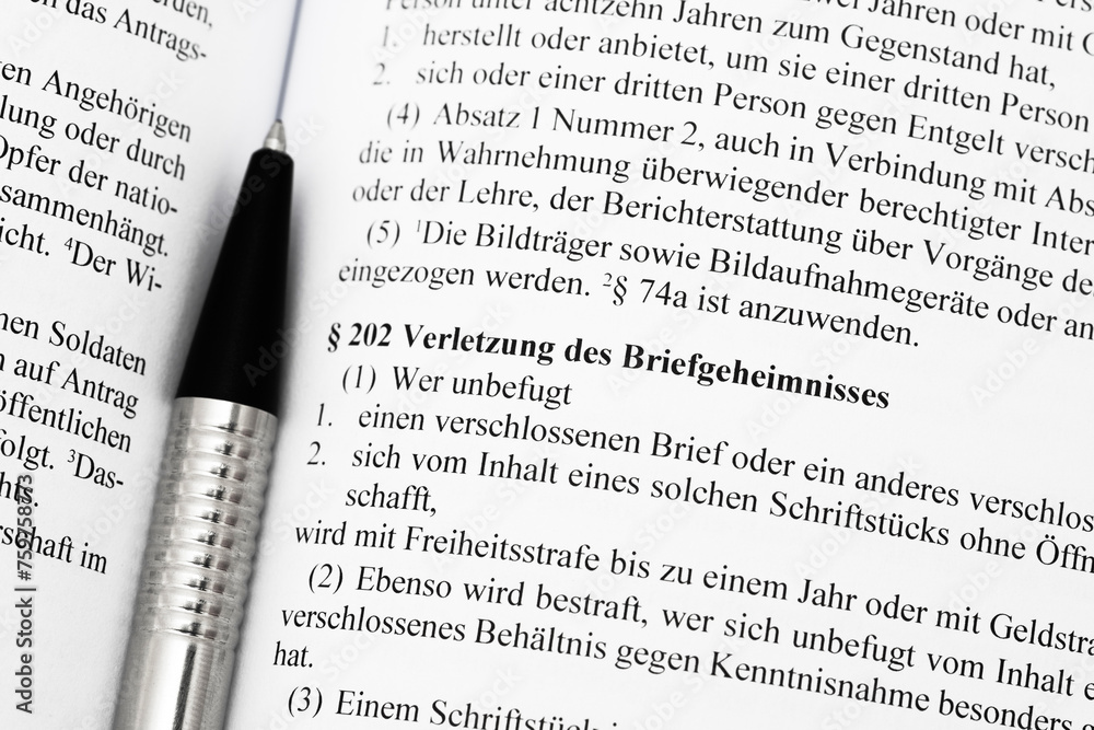 Verletzung des Briefgeheimnisses Starfgesetzbuch Verletzung des Briefgeheimnisses Starfgesetzbuch