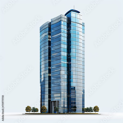 A skyscraper isolated on a transparent background, city, building, skyscraper, architecture