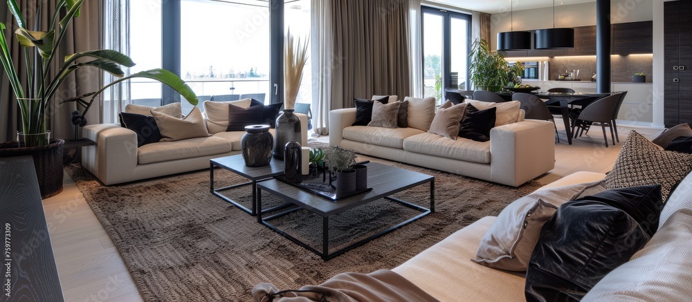 Modern living room . Modern living room .