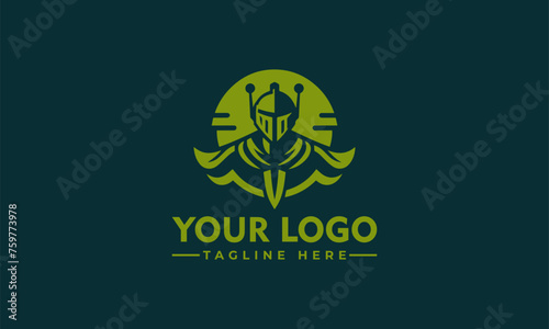 Simple Knight Rider Logo Vector Unique and Striking Design for Brand Identity Premium Raider Symbol
