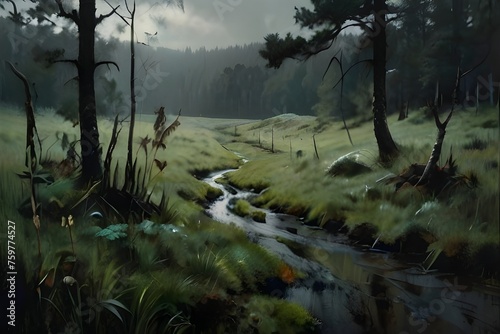 morning in the mountains