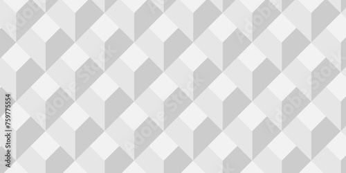 Minimal modern cubes geometric tile and mosaic wall grid backdrop hexagon technology transparent wallpaper background. White and gray block cube structure backdrop grid triangle texture vintage design