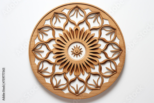 Round ornament isolated