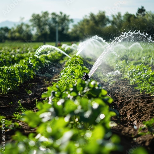 Water-saving technologies for agriculture and households.