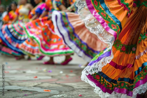 Mexican traditional bright carnival