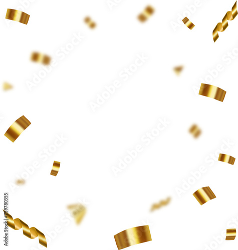 gold confetti	
