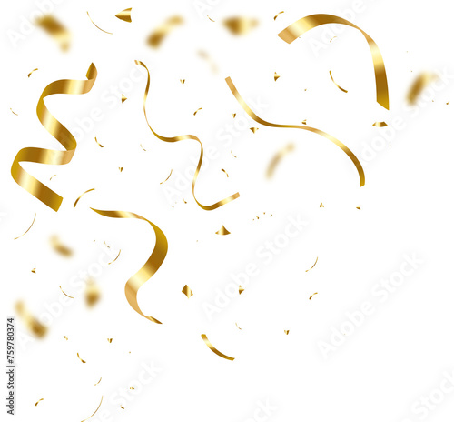 gold confetti	
