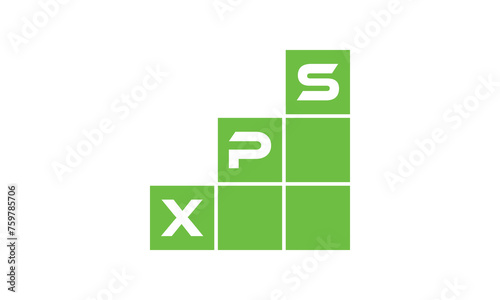 XPS initial letter financial logo design vector template. economics, growth, meter, range, profit, loan, graph, finance, benefits, economic, increase, arrow up, grade, grew up, topper, company, scale