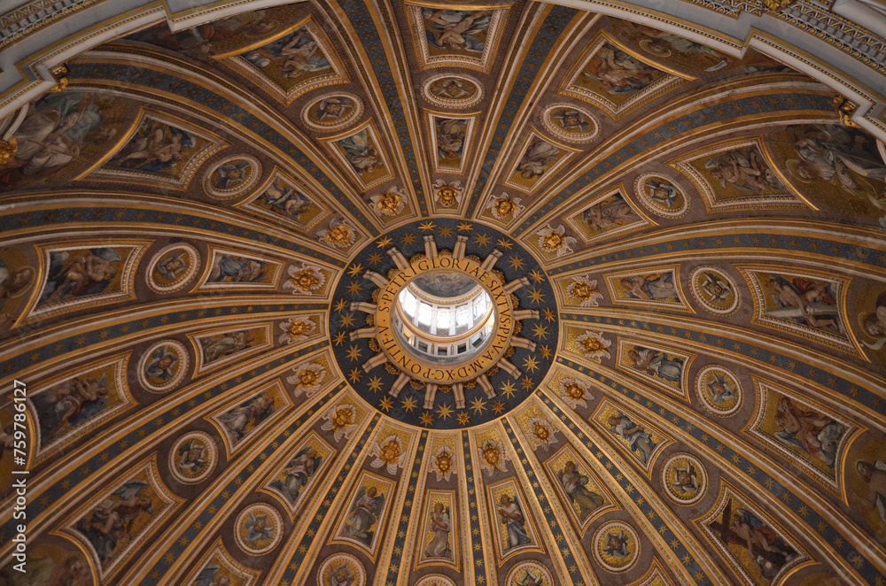 Kopuła w bazylice świętego Piotra w Rzymie