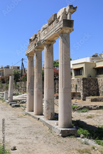 Ruins of Ancient Gymnasium in Kos Town photo