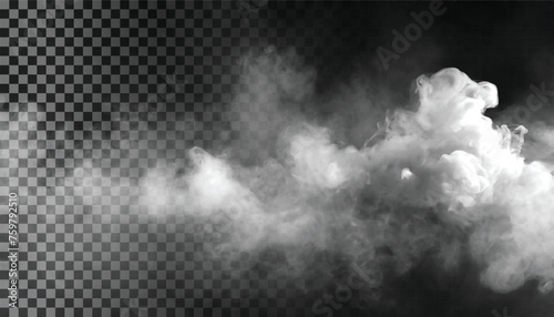 Adobe Illustrator Artwork Fog or smoke isolated transparent background. White cloudiness, mist, smog, dust, smoke, vapor PNG