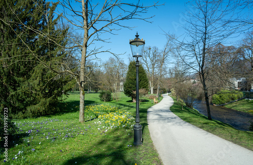 The Lichtentaler Allee in the spa park of Baden Baden _ Baden Baden, Baden Wuerttemberg, Germany. photo