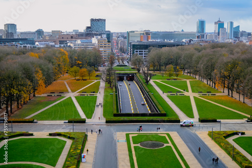 The Parc du Cinquantenaire or Jubelpark is a large public, urban park part of the European Quarter in Brussels, Belgium.