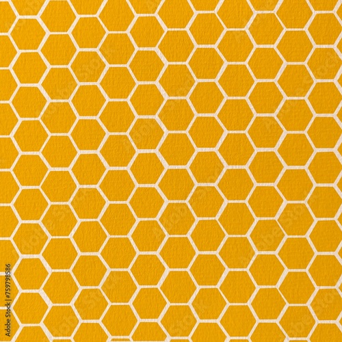 honeycomb seamless yellow background.