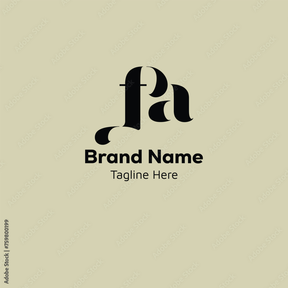 fa initial based logo fa initial based logo