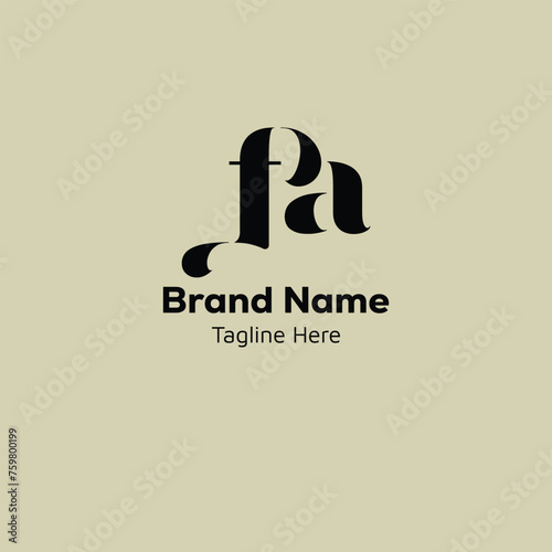 fa initial based logo