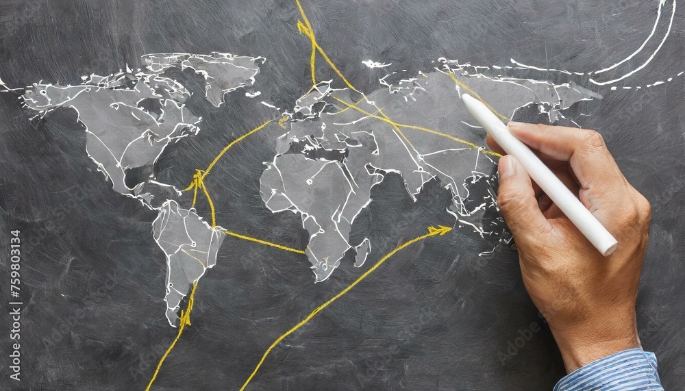 flight air route map,world map back ground