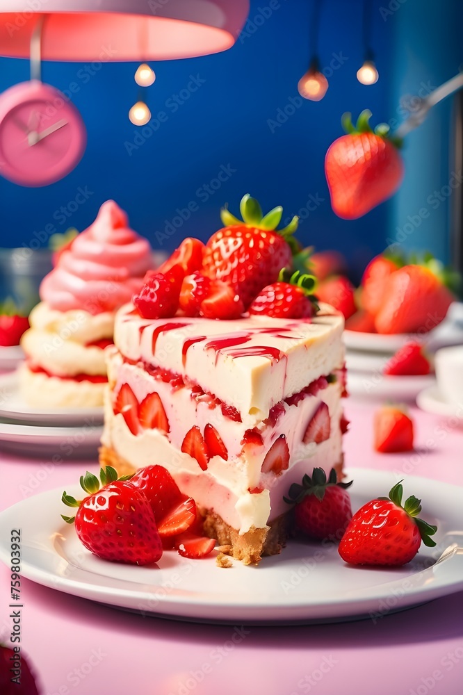 cheesecake with strawberries cheesecake with strawberries