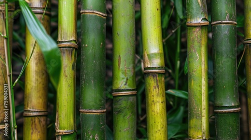 Oriental Bamboo Fence Background  Tranquil Zen Garden Design