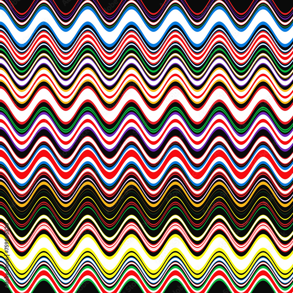 pattern with waves pattern with waves