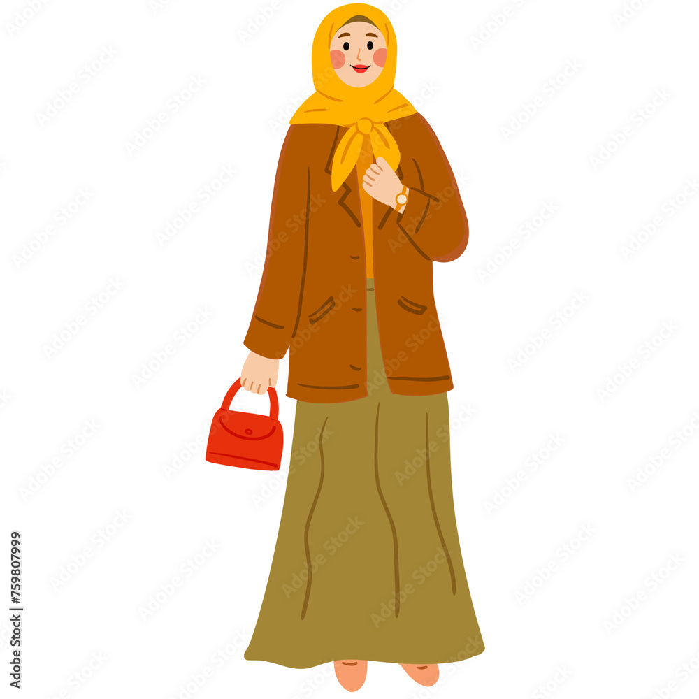 Hijab Fashion Illustration