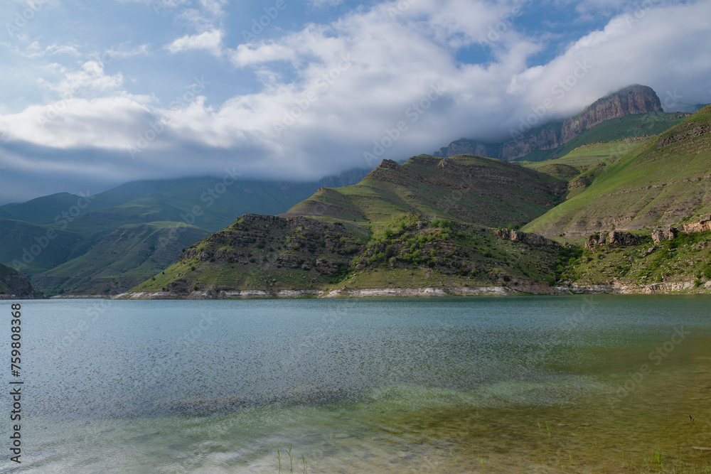 On Lake Gijgit on a June afternoon. Kabardino-Balkaria, Russia