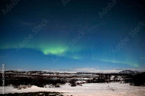 Northern Lights in Borgarnes Iceland