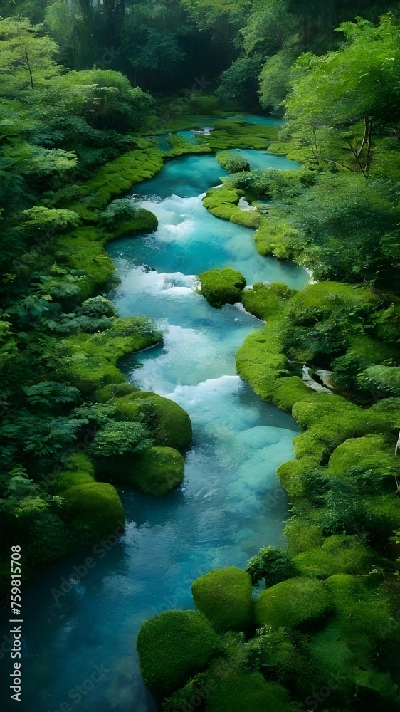river in the forest river in the forest