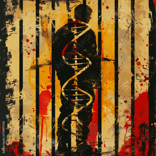 DNA behind bars (ID: 759817543)