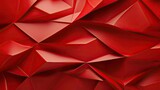 Red geometric abstraction with sharp angles