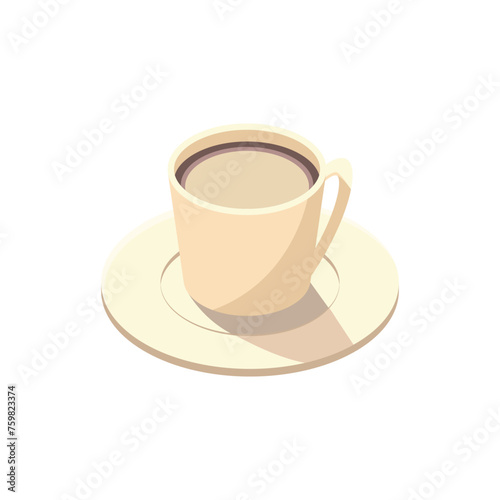アイソメトリックのイラスト_コーヒーバリエーション