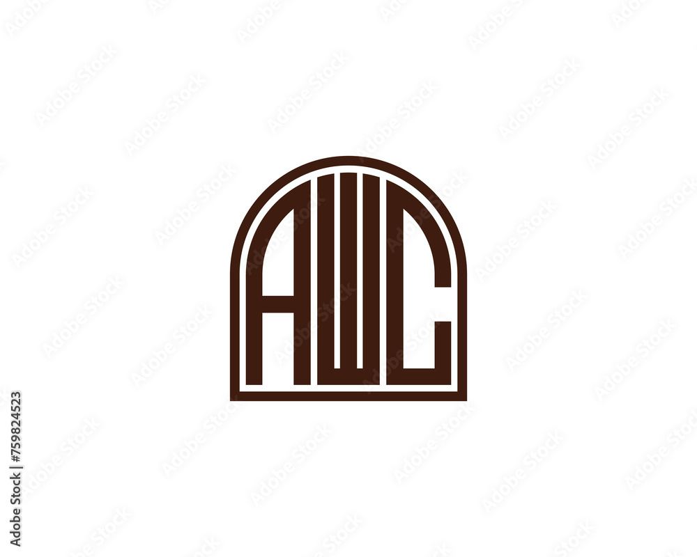 AWC Logo design vector template