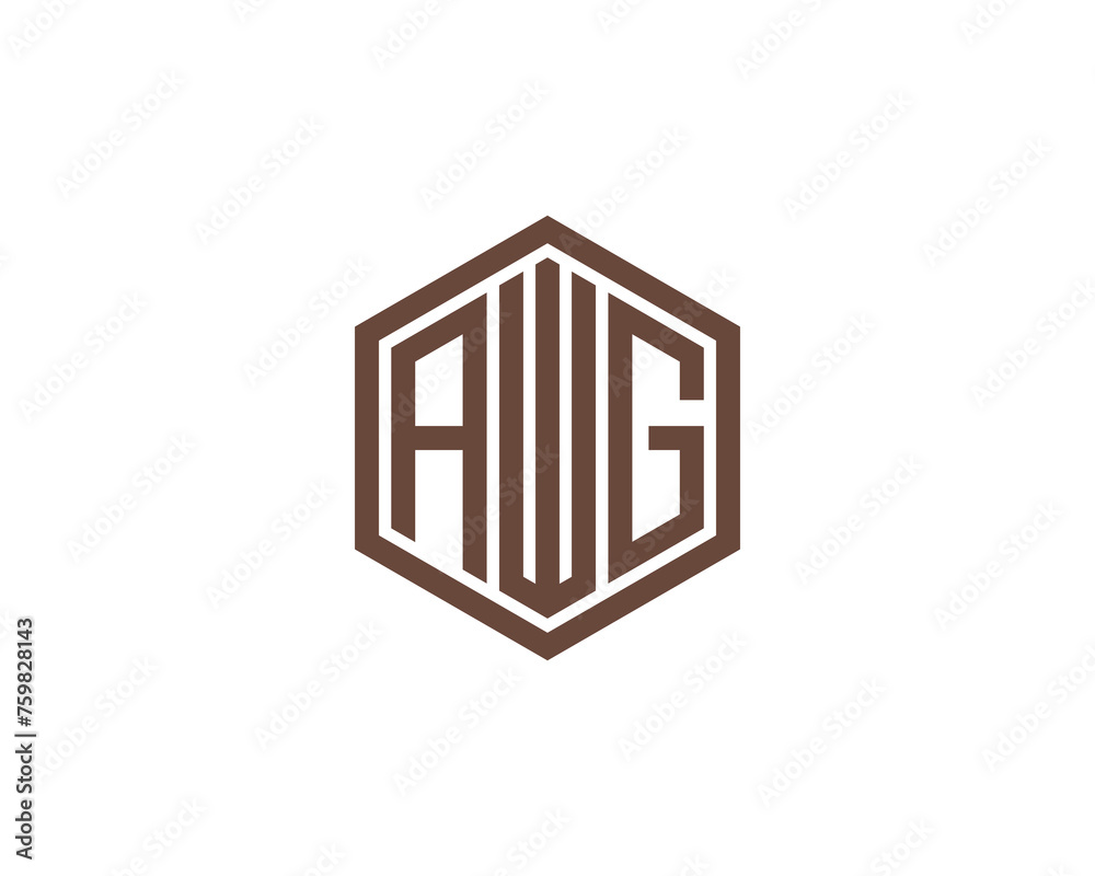 AWG Logo design vector template AWG Logo design vector template