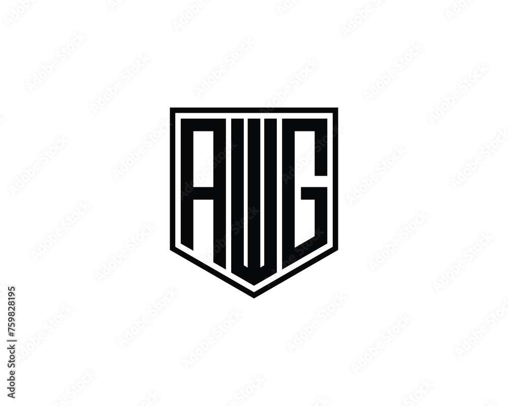 AWG Logo design vector template