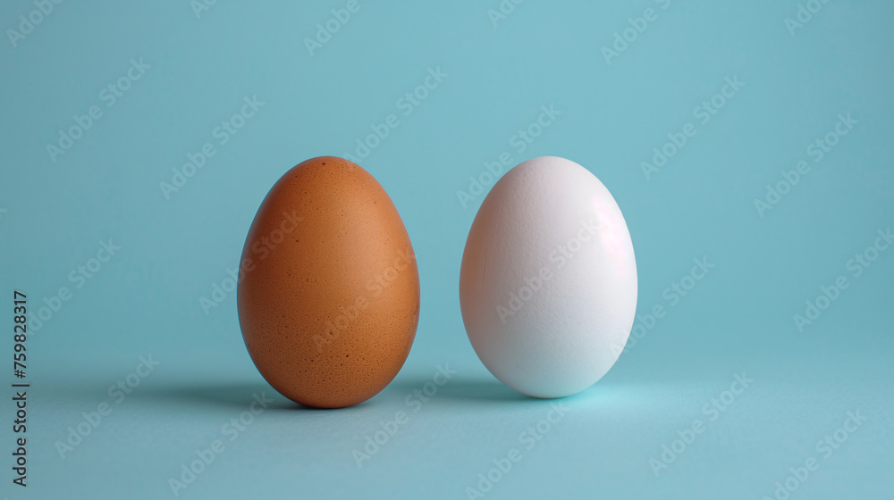 brown and white egg the diversity of nature's bounty symbols of farm-fresh goodness and culinary versatility brown and white egg the diversity of nature's bounty symbols of farm-fresh goodness and culinary versatility