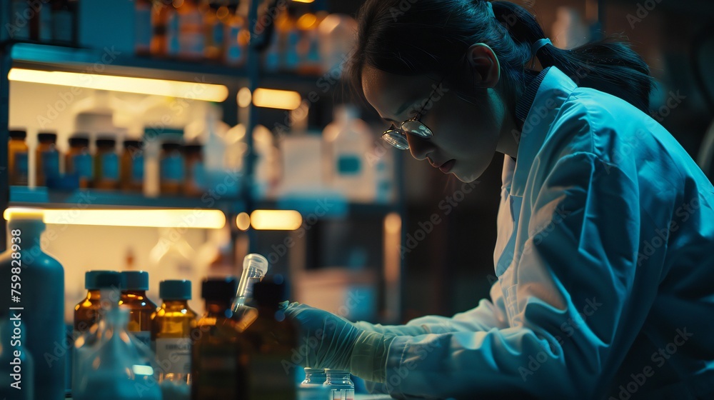 shot of a healthcare worker preparing to administer medication. shot of a healthcare worker preparing to administer medication.