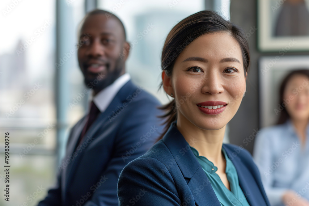 Confident Business Team in Office Confident Business Team in Office