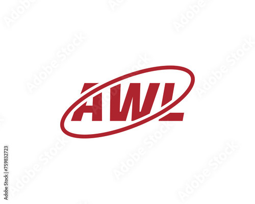 AWL logo design vector template