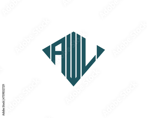AWL logo design vector template