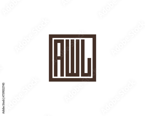 AWL logo design vector template