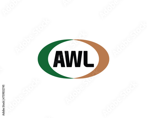 AWL logo design vector template